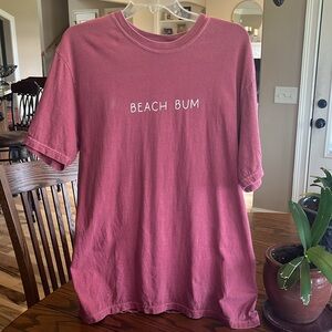 Beach Bum Comfort Colors T Shirt Oversized Large